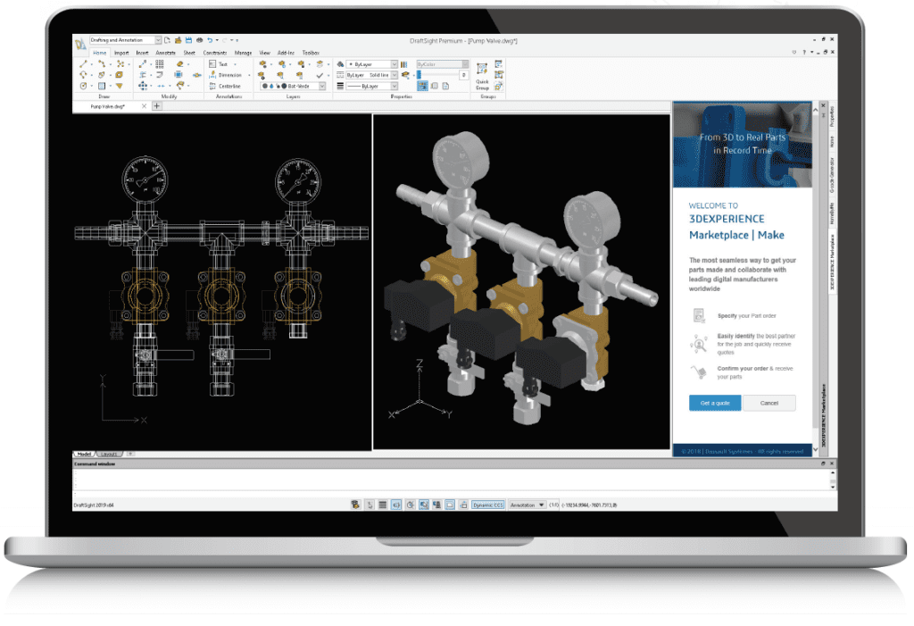 Draftsight Enterprise software screenshot