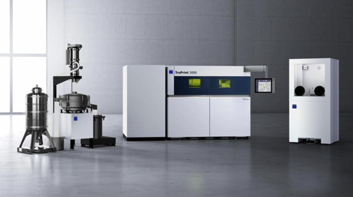 3D Printers for additive manufacturing - Trumpf TruPrint Industrial Part and Powder management