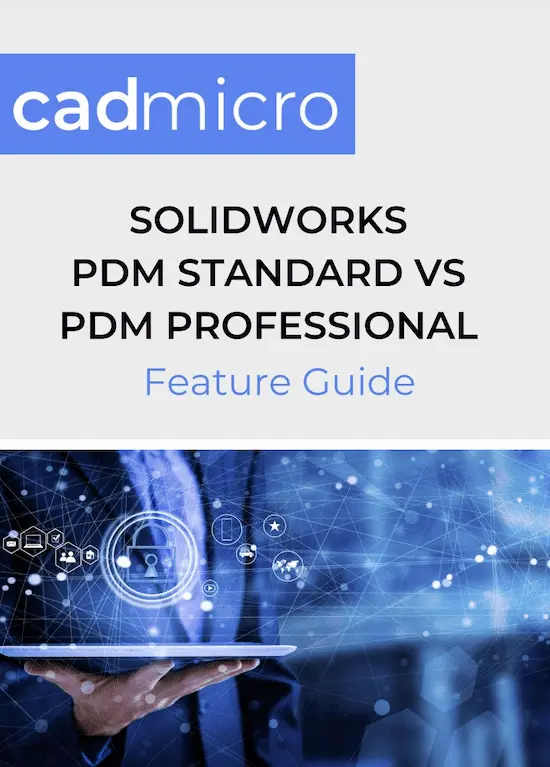 CADMicro SW PDM Standard vs Pro Feature Guide Thumbnail