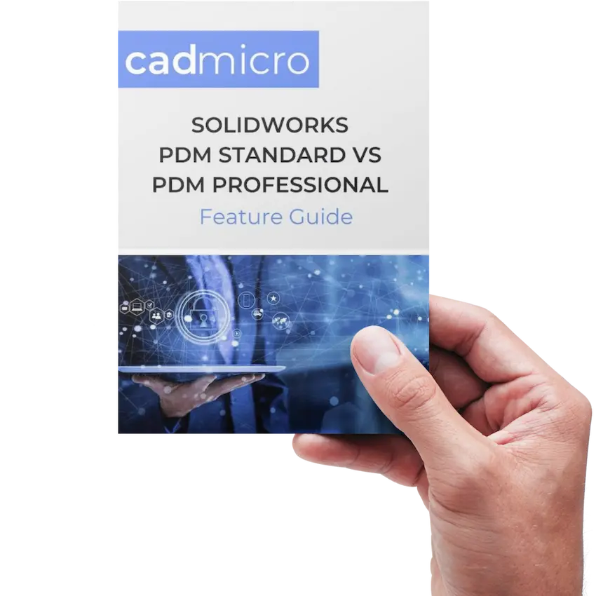 CADMicro-SW PDM Standard vs Pro Feature Guide model