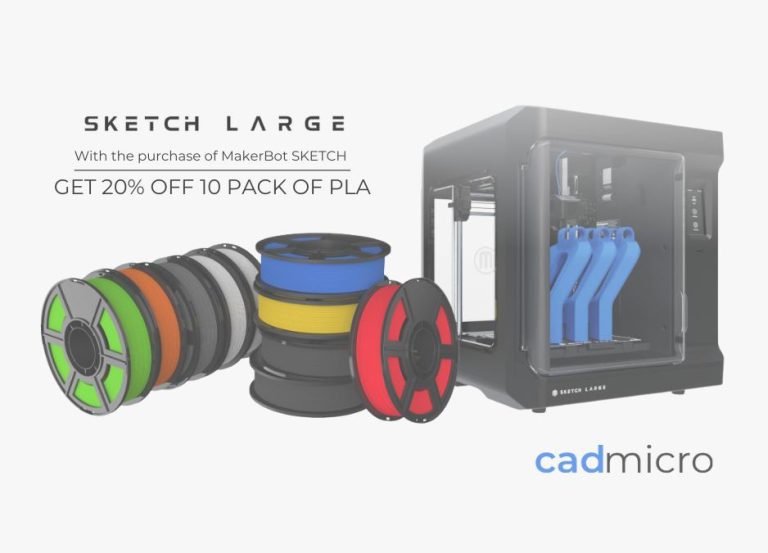 MakerBot 20% Off 10 Pack of PLA Promotion - 2
