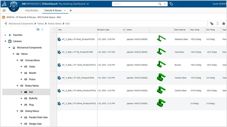 Multi-library IP Classification-3DExperience cloud PLM