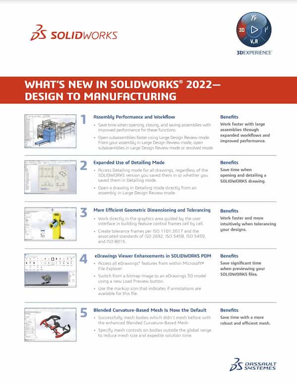 What's New in SOLIDWORKS 2022 3D CAD