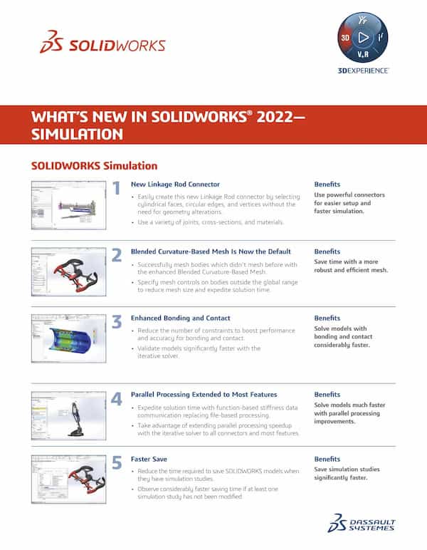 What's New in SOLIDWORKS 2022 Simulation