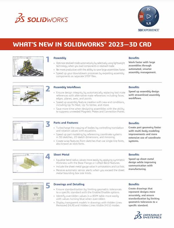What's new in SOLIDWORKS 2023 3D CAD